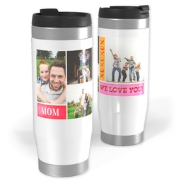 14oz Personalized Travel Tumbler with XOXO Mom design