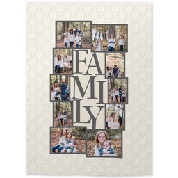 26x36 Indoor/Outdoor Wall Tapestry with All About Family design