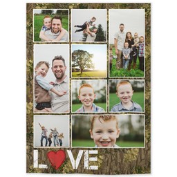 26x36 Indoor/Outdoor Wall Tapestry with Camo Love design