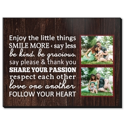 11x14 High Gloss Photo Wall Art with Family Rules design