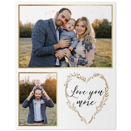 11x14 Metal Photo Wall Decor with Loving Heart design