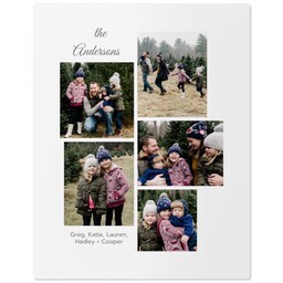 11x14 Metal Photo Wall Decor with Simple Collage design