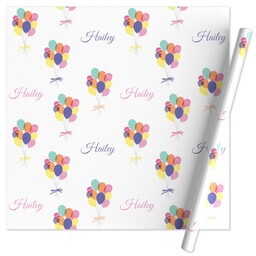 Wrapping Paper - 24x72in sheet with Balloon Celebration design