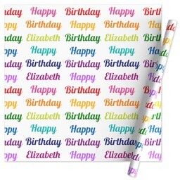 Wrapping Paper - 24x72in sheet with Bright Celebration design