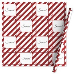 Wrapping Paper - 24x72in sheet with Candy Cane Ribbons design