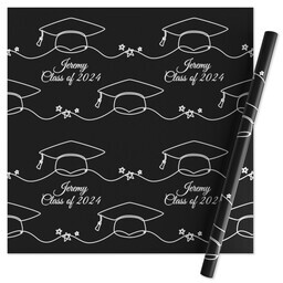 Wrapping Paper - 24x72in sheet with Caps Off To You design