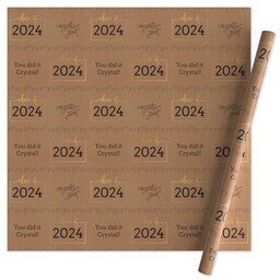 Wrapping Paper - 24x72in sheet with Congrats Grad design