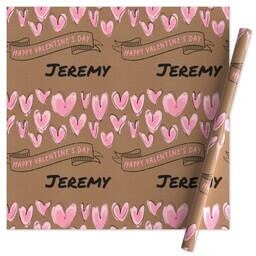 Wrapping Paper - 24x72in sheet with Cupids Wishes design