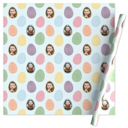 Wrapping Paper - 24x72in sheet with Egg Hunt  design