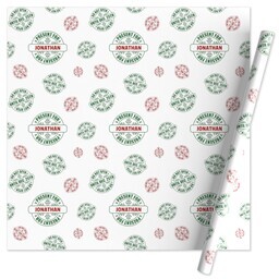 Wrapping Paper - 24x72in sheet with Festive Do Not Open design