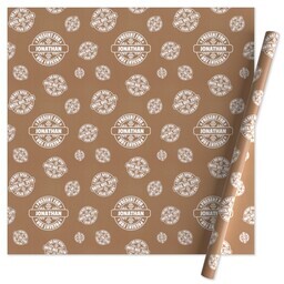 Wrapping Paper - 24x72in sheet with Frosty Do Not Open design