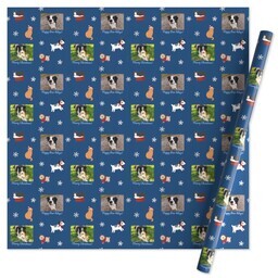 Wrapping Paper - 24x72in sheet with Happy Pawlidays Frame design