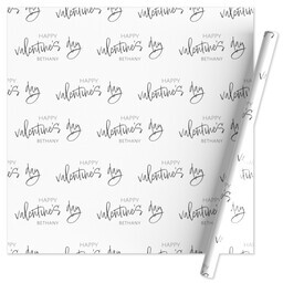 Wrapping Paper - 24x72in sheet with Happy Valentines design