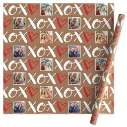 Wrapping Paper - 24x72in sheet with Hugs And Kisses design