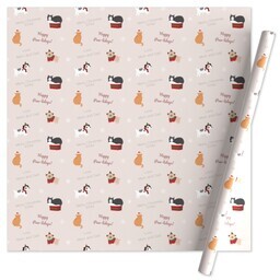 Wrapping Paper - 24x72in sheet with Pawlidays Frame design