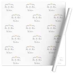 Wrapping Paper - 24x72in sheet with Simple Duet design