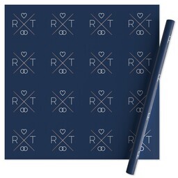 Wrapping Paper - 24x72in sheet with Simple Promise Blue design